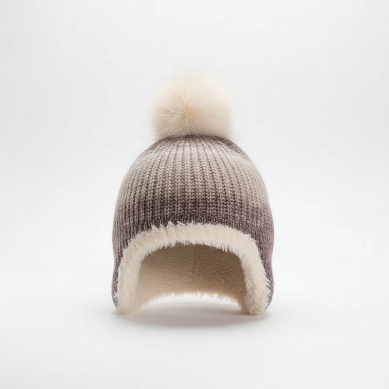 Sterling Marlow Gradient Knit Toddler Bonnet with Pom Pom™