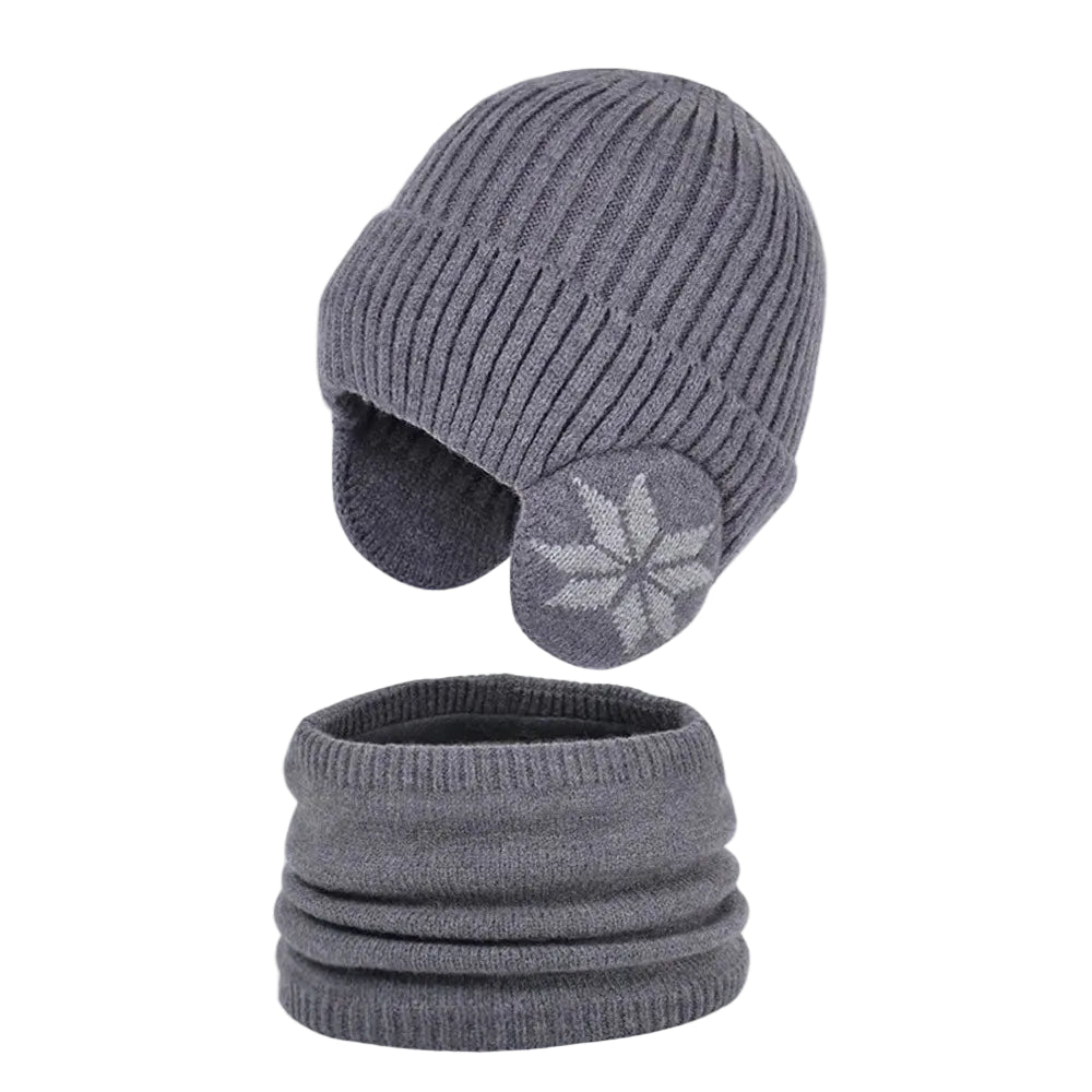 Sterling™ Kids Fleece Beanie and Scarf Set with Ear Coverage
