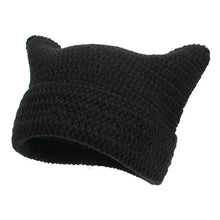 Sterling™ Cat Ear Knit Beanie with Striped Crown