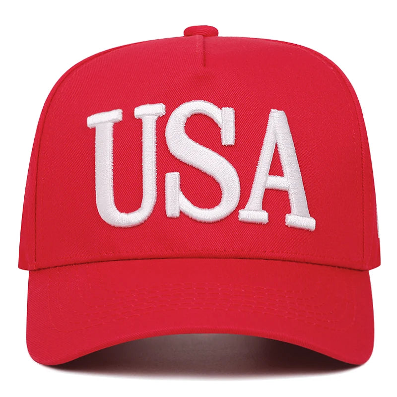 Sterling USA Embroidered Baseball Cap™ Fabric Curved Visor