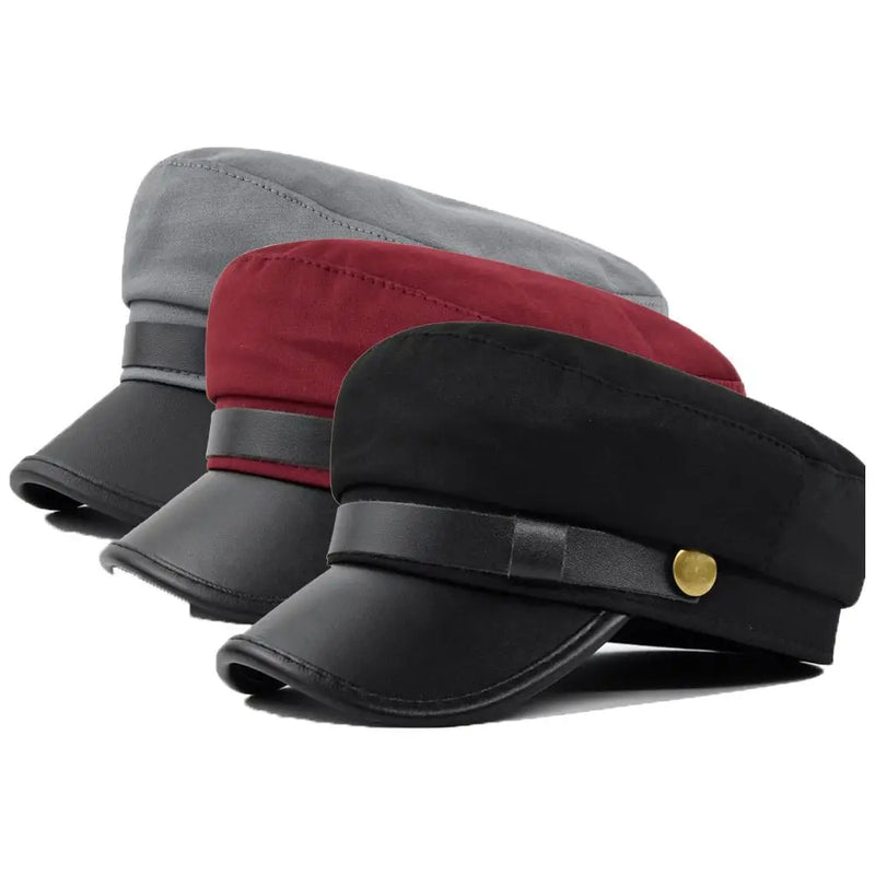 Sterling Sailor Cap Structured Military Design™ With Decorative Strap