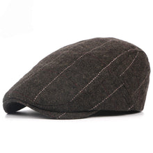 Sterling Retro Newsboy™ Herringbone Grid Flat Cap Red Line