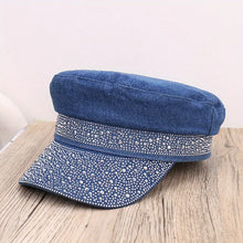 Sterling Flat Top Rhinestone Baseball Cap™ Mesh Back Arc Visor