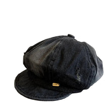 Sterling Painter Beret™ In Washed Denim With Short Brim