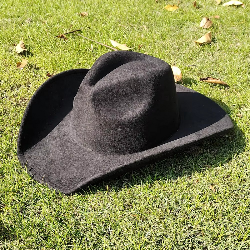 Sterling Classic Suede Western Cowboy Fedora Hat™ Pinched Crown
