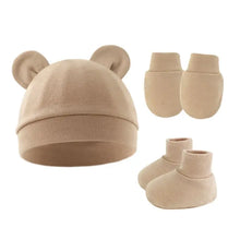 Sterling™ Newborn Bow Beanie and Mittens Set