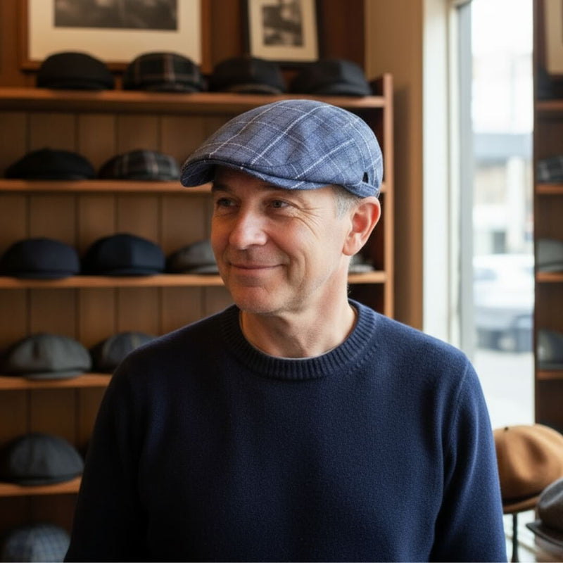 Sterling Plaid Fabric Ivy Cap™ Low Profile Cotton Brim