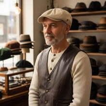 Sterling Brushed Cotton Flat Cap™ Low Crown Soft Brushed Finish