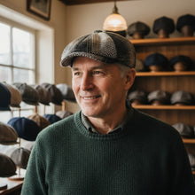 Sterling Wool Blend Newsboy Cap™ Low Crown Herringbone Panels