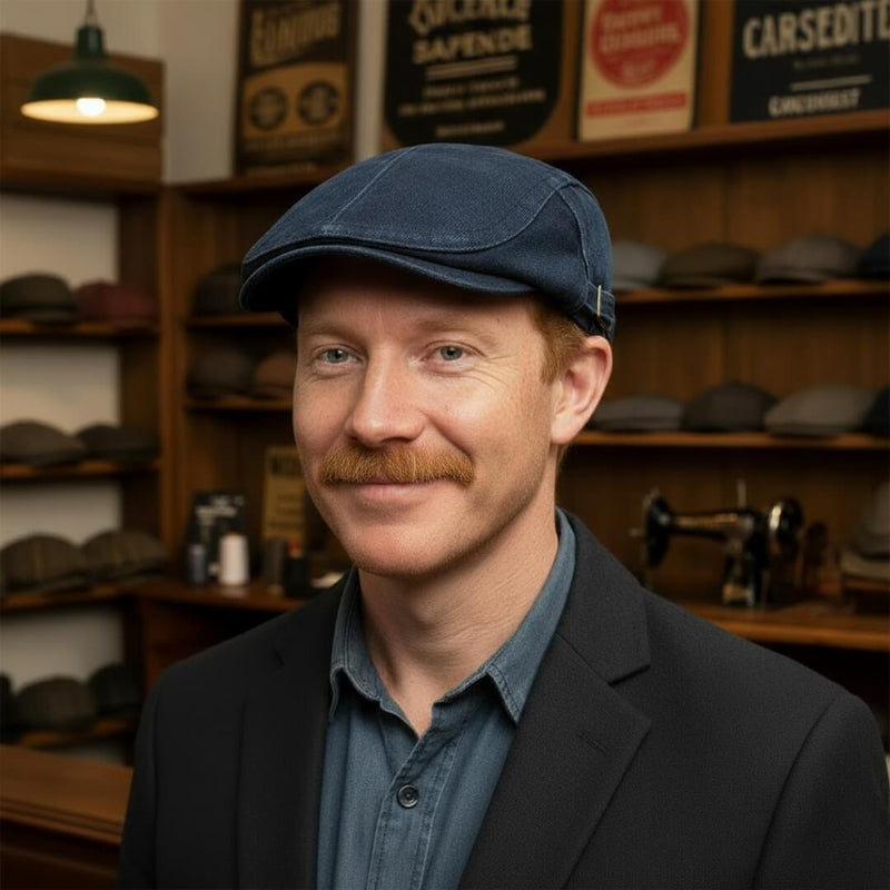 Sterling Stonewashed Denim Cap™ Low Crown Denim Buckle Strap