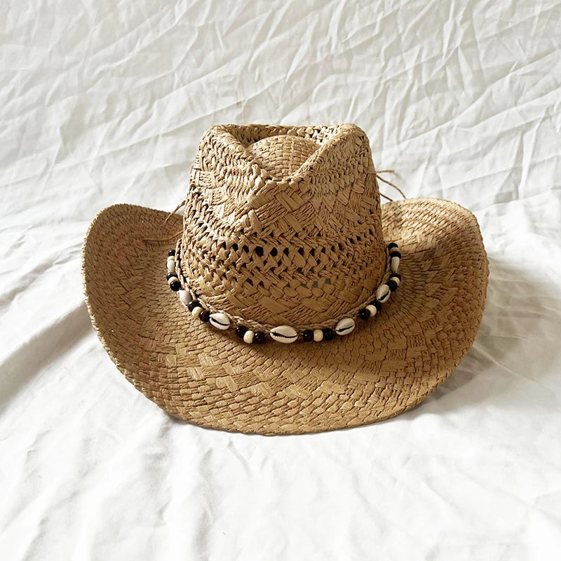 Sterling Ocean Nomad™ Wide Brim Straw Hat Shell Band