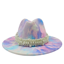 Sterling Fedora Hat™ Modern Psychedelic Pearl Design