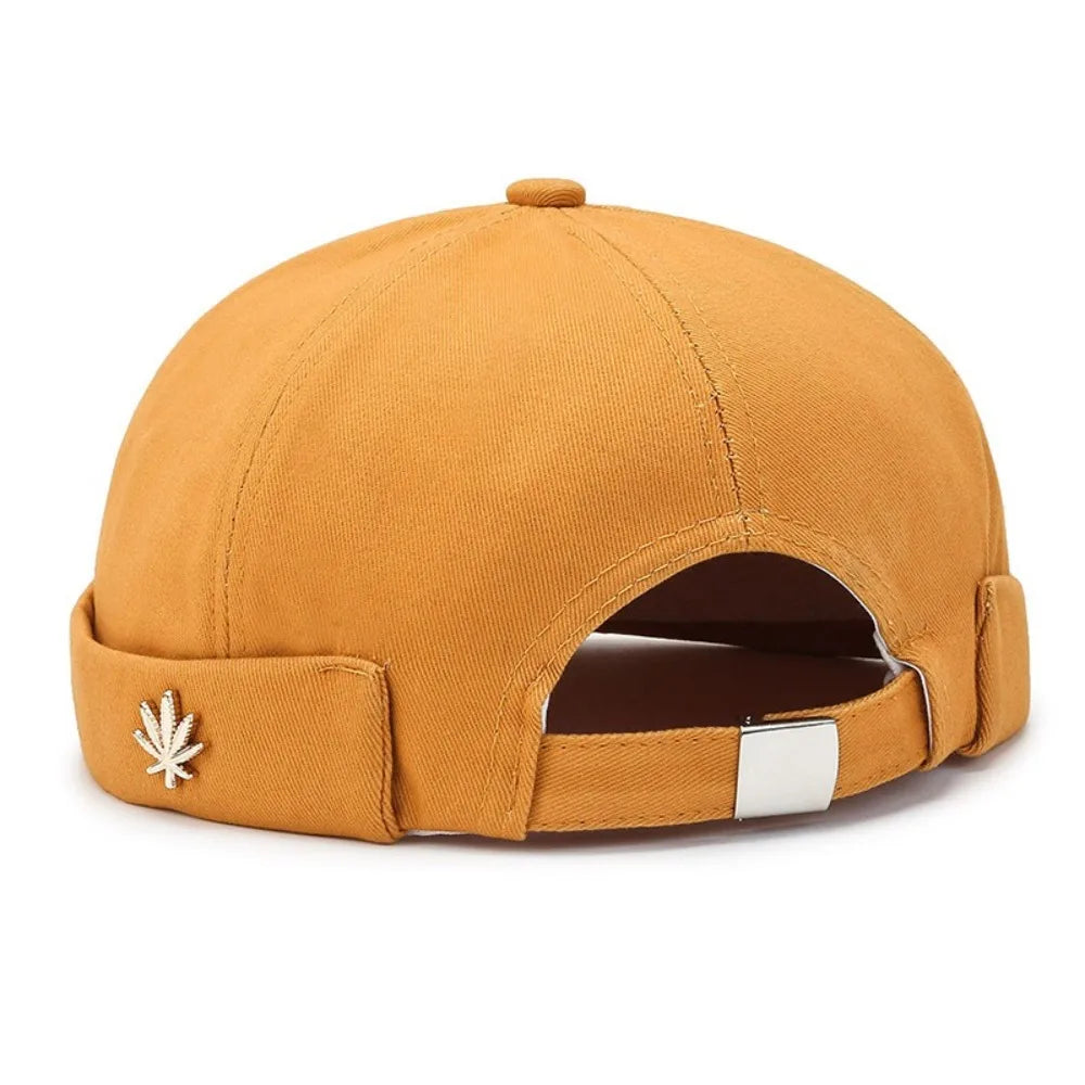 Sterling Metal Maple Leaf Curved Brim Cap™ Fabric Adjustable