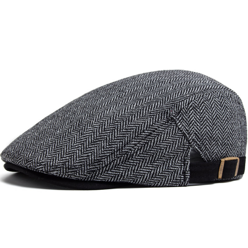 Sterling Herringbone Vintage™ Newsboy Fabric Adjustable