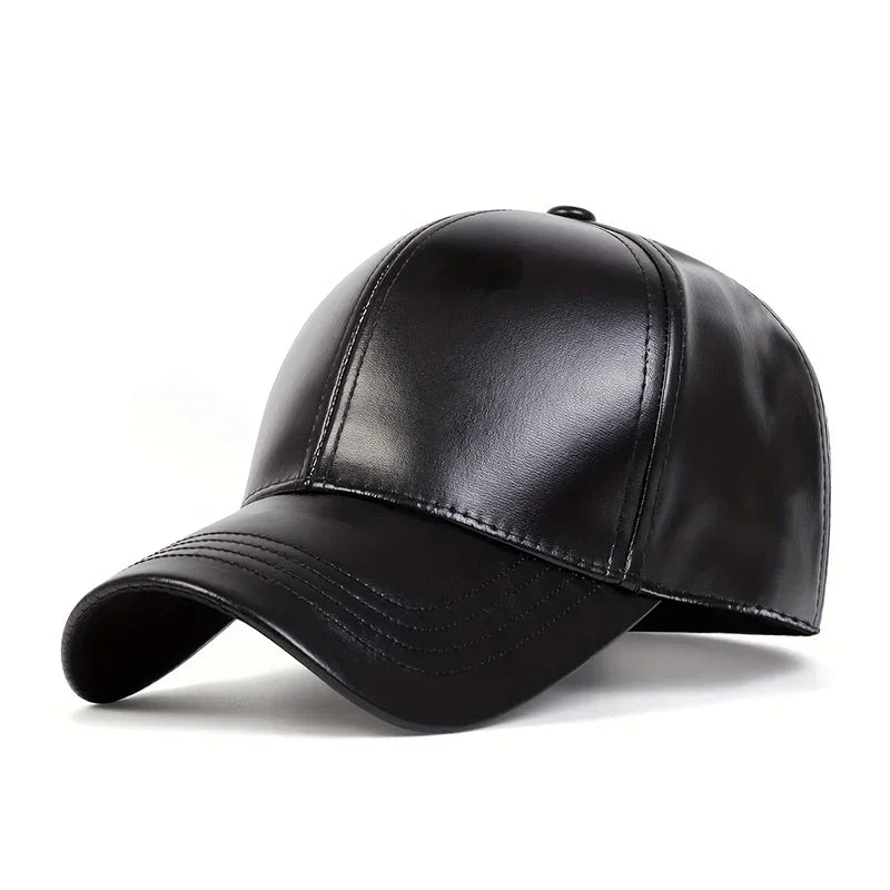 Sterling Everyday PU Leather Baseball Cap Adjustable Back