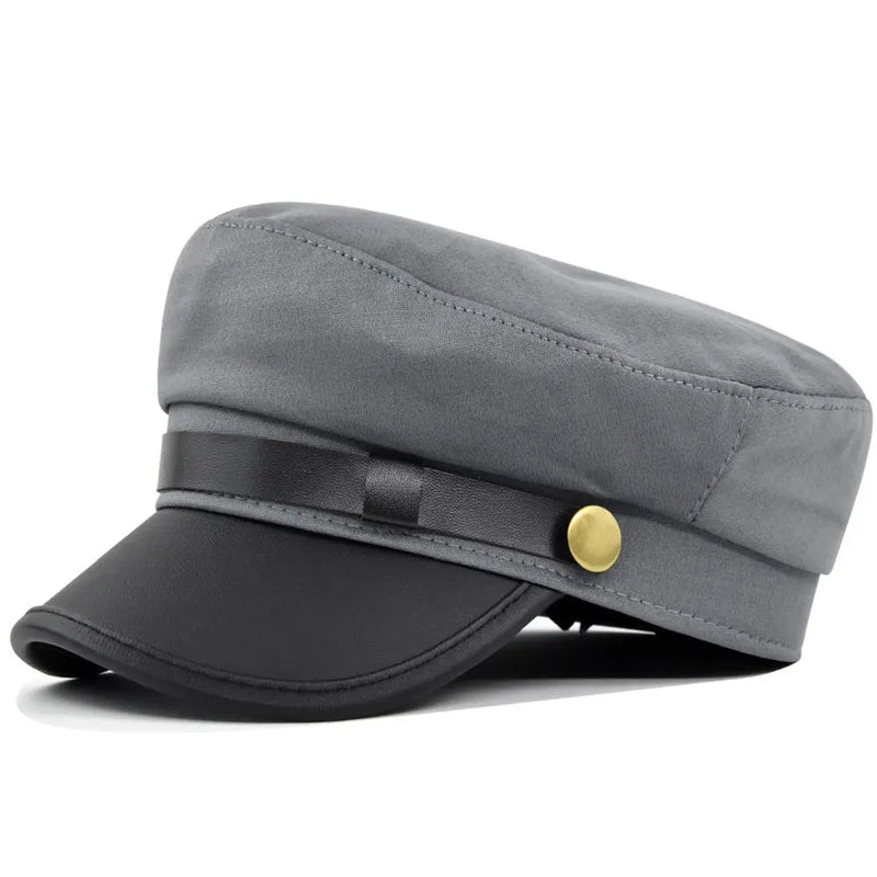 Sterling Sailor Cap Structured Military Design™ With Decorative Strap