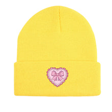 Sterling™ Pink Bow Love Cuffed Beanie