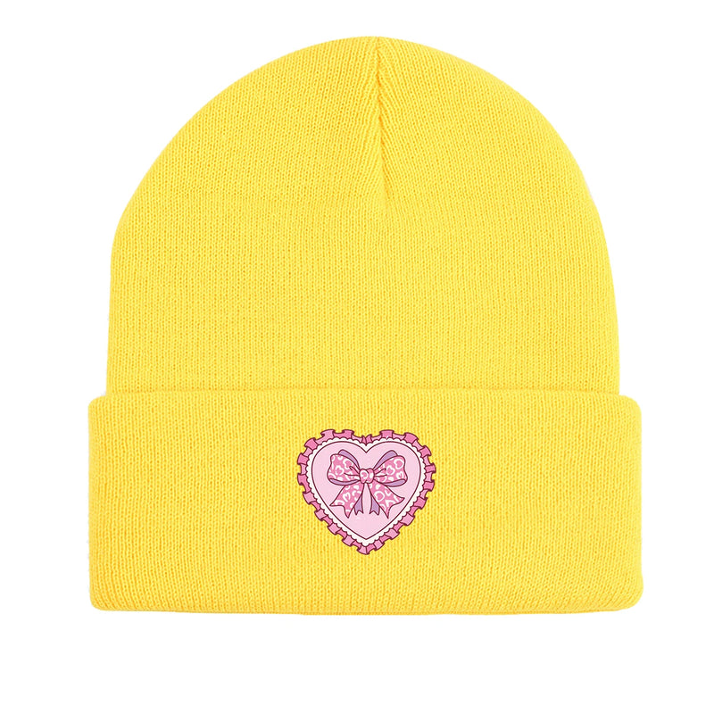 Sterling™ Pink Bow Love Cuffed Beanie