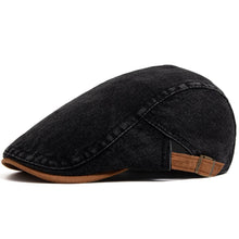 Sterling Denim Cotton Newsboy Cap™ Patchwork Brown Beret