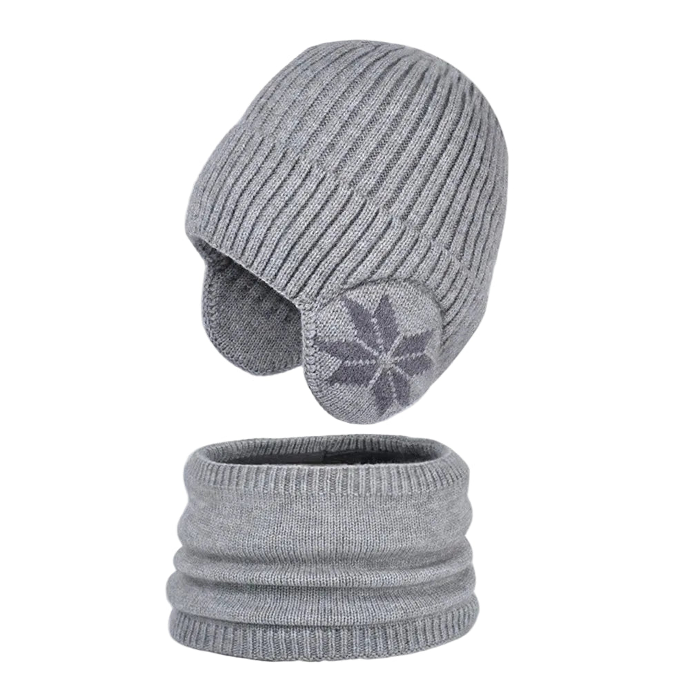 Sterling™ Kids Fleece Beanie and Scarf Set with Ear Coverage