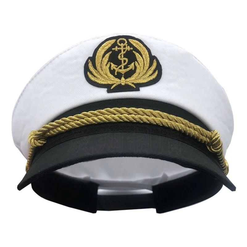 Sterling Captain Sailor Cap™ Embroidered Crest & Rope Detail
