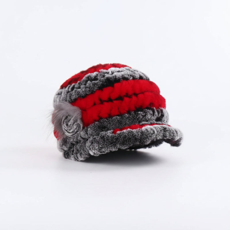 Sterling Rex Knit™ Beanie Winter Hat Rabbit Fur Soft Knitted Finish