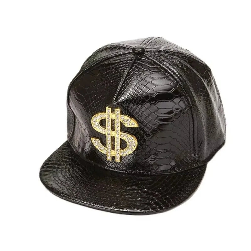 Sterling Dollar Style Flat Brim™ Baseball Cap Crocodile Pattern