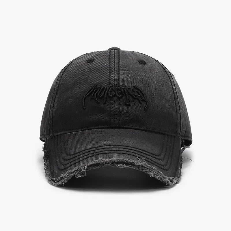 Sterling™ Adjustable Cotton Baseball Cap With Raised Letter Embroidery
