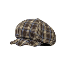 Sterling Korean Retro Newsboy Cap™ Plaid Denim Soft Octagonal Crown