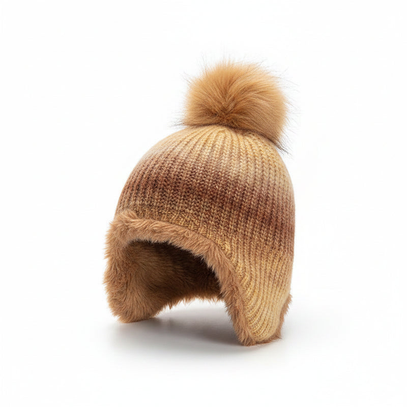 Sterling Kids Colorful Knit Beanie™ with Fleece Ear Flaps
