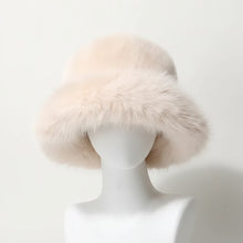 Sterling Solea Winter Bucket Hat™ Faux Mink Plush Bright Yellow