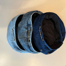 Sterling Denim French Style™ Pumpkin Beret Chain Detail