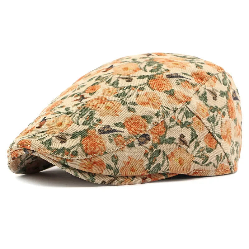 Sterling Corduroy Print Newsboy Cap™ Flat Peaked Corduroy Visor