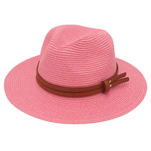 Sterling Riviera™ Straw Fedora Leather Band
