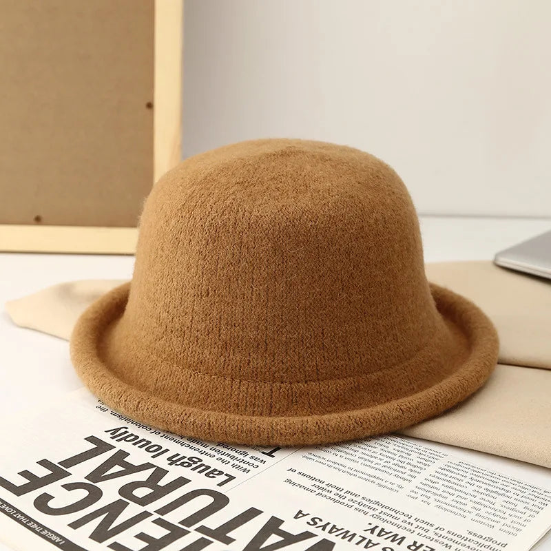 Sterling Elowen Wool Knit Topper Hat™  With Rolled Brim