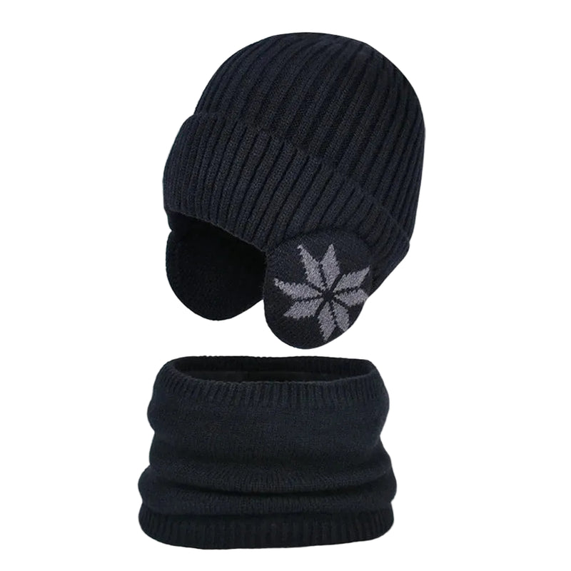 Sterling™ Kids Fleece Beanie and Scarf Set with Ear Coverage