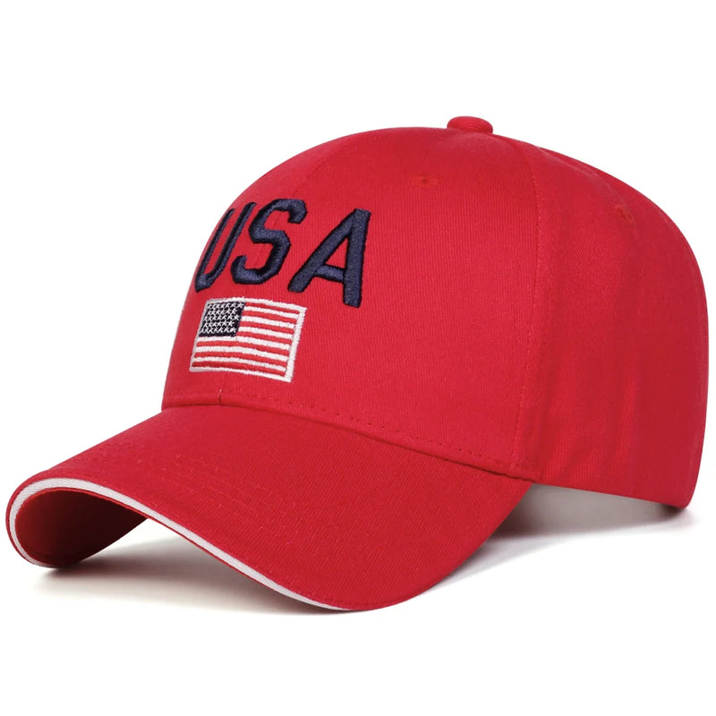 Sterling USA Letter Embroidery Baseball Cap™ Fabric Sun Visor