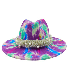 Sterling Fedora Hat™ Modern Psychedelic Pearl Design