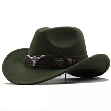 Sterling Silver Bull™ Wool Cowboy Hat Curved Brim Band