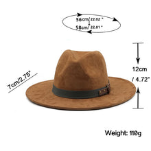 Sterling Spencer Suede™ Fedora Hat Classic Crown Suede Cord Fit