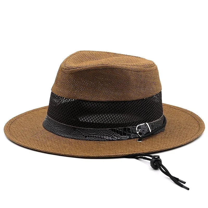 Sterling Summer Fedora™ Hat Mesh Fedora Linen Vent Crown