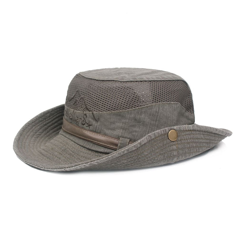Sterling Travellers™ Sun Bucket Hat Cotton Packable Brim