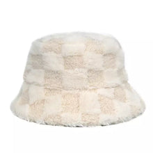 Sterling Vintage Plaid Fur Bucket Hat™ Plush Plaid Finish
