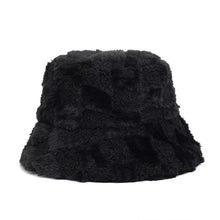 Sterling Vintage Plaid Fur Bucket Hat™ Plush Plaid Finish