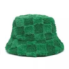 Sterling Vintage Plaid Fur Bucket Hat™ Plush Plaid Finish