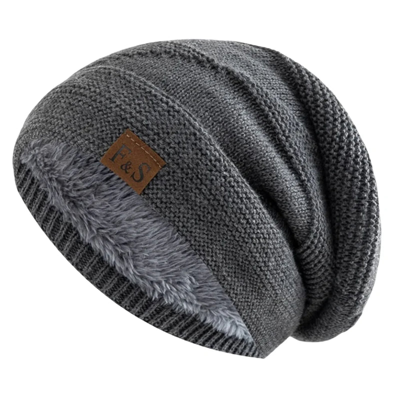 Sterling Beanie Winter Hat™ Slouch Knit Acrylic Lined