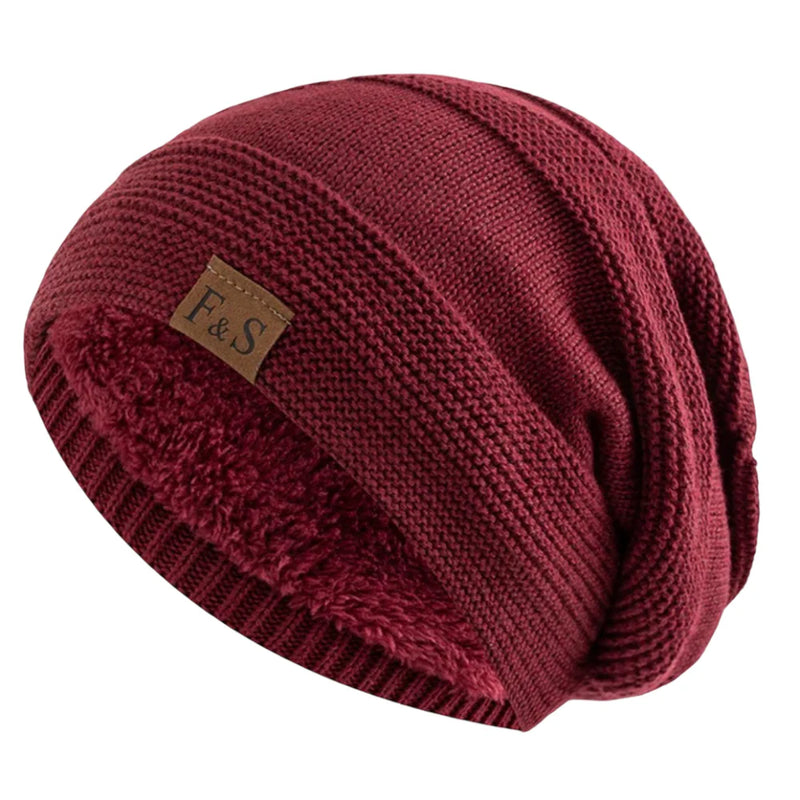 Sterling Beanie Winter Hat™ Slouch Knit Acrylic Lined