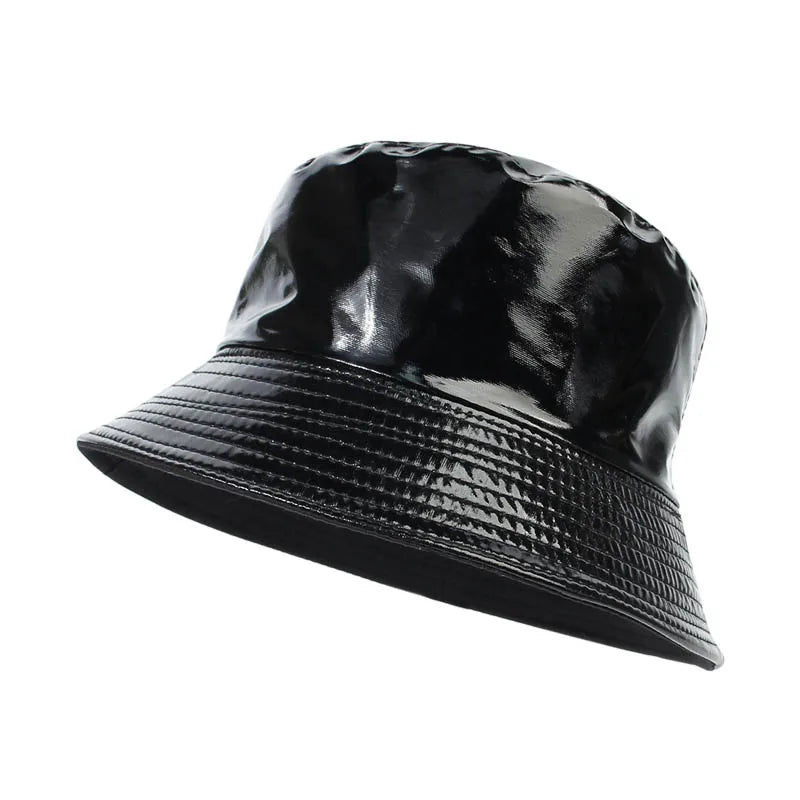 Sterling™ Reversible Leather Bucket Hat Waterproof Adjustable Fit