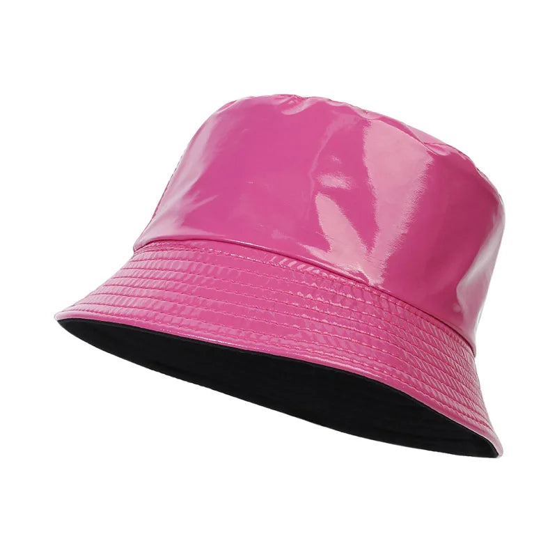Sterling™ Reversible Leather Bucket Hat Waterproof Adjustable Fit