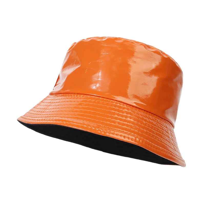 Sterling™ Reversible Leather Bucket Hat Waterproof Adjustable Fit